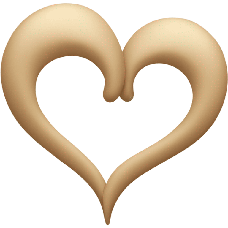 Two swirling beige hearts  emoji