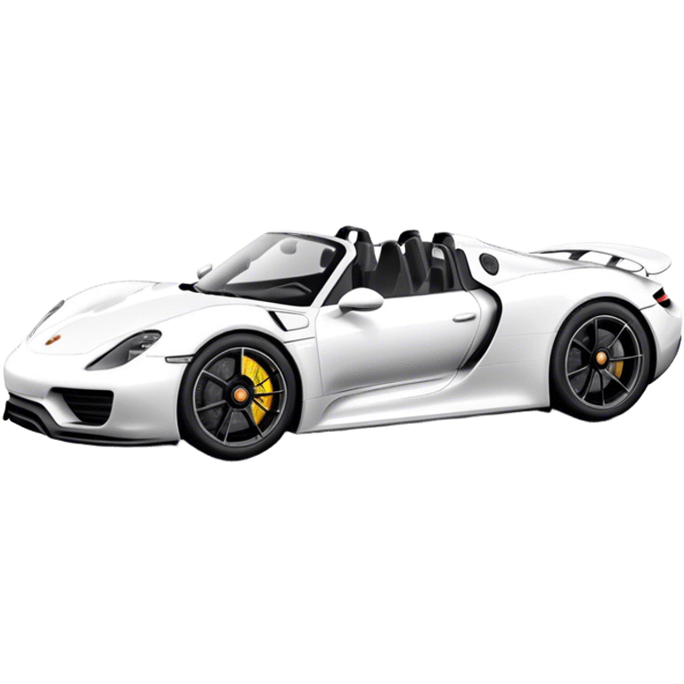 Porsche 918 Spyder - Porsche (Model Year: 2021) (Iconic colour: White) emoji