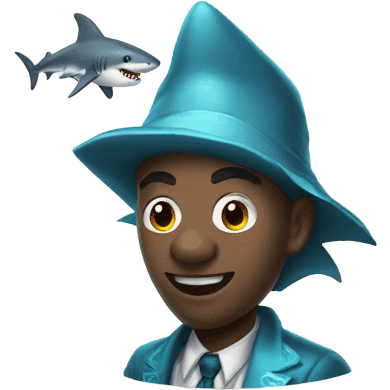 Shark magician  emoji