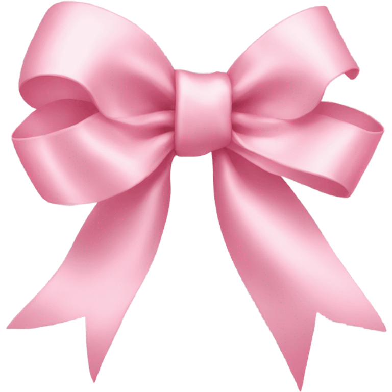 light pink ribbon bow emoji