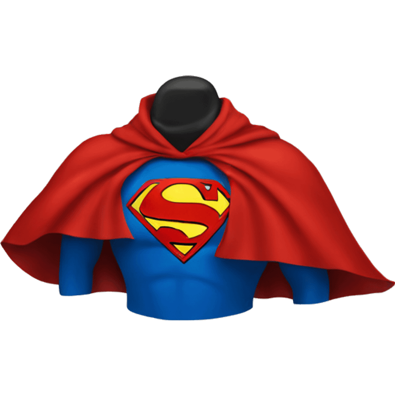 Red cape with superman logo emoji