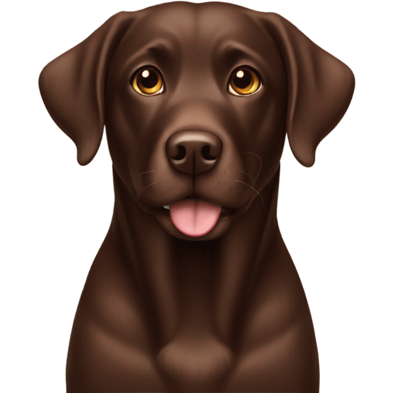 Chocolate Labrador  emoji