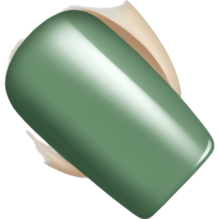 Sage green nail polish bottle emoji