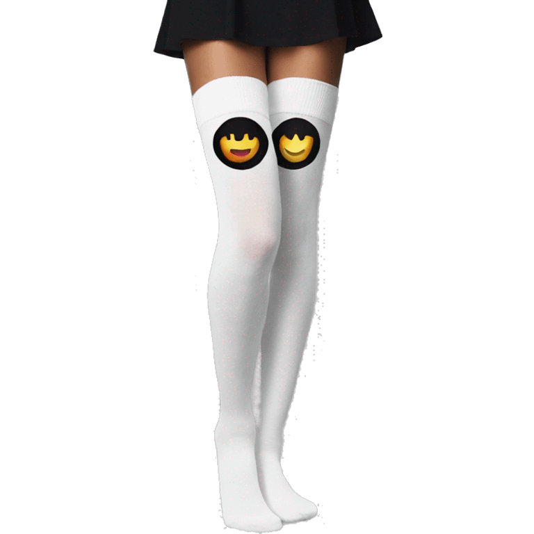 Black over knee socks emoji