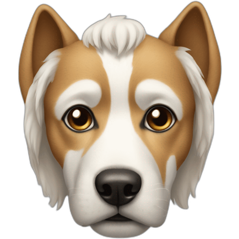 Dog White uman face emoji