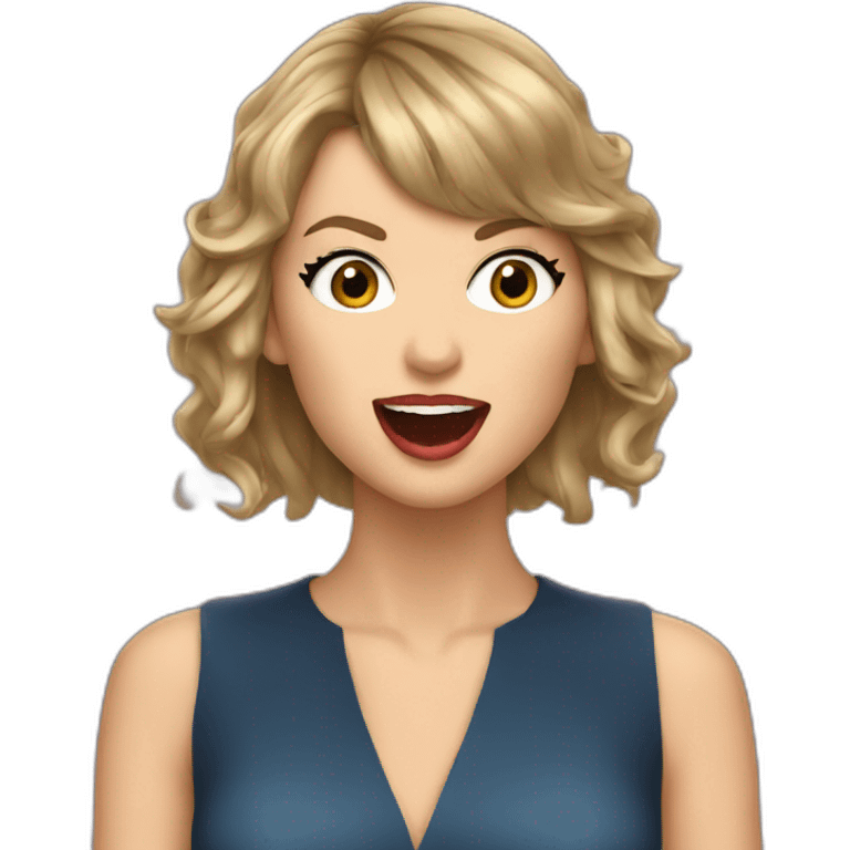 Taylor swift singing emoji