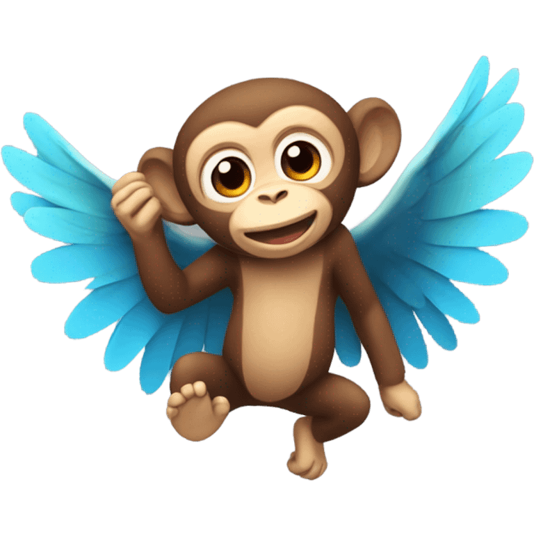 Flying monkey emoji