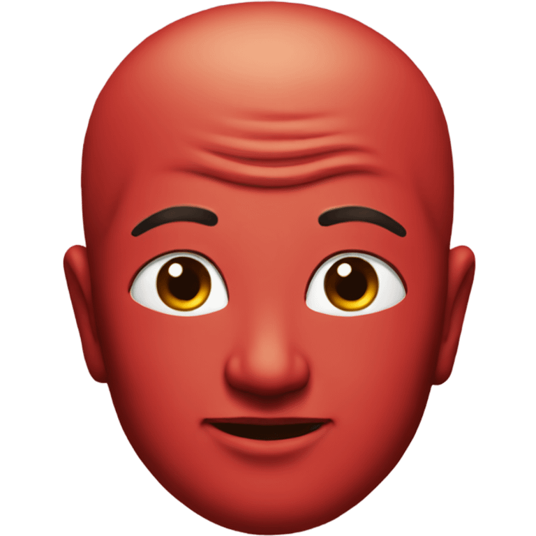 Red budda emoji