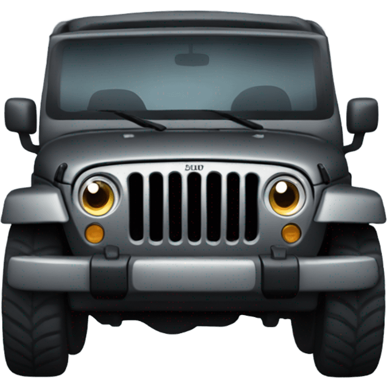 Dark gray Jeep emoji