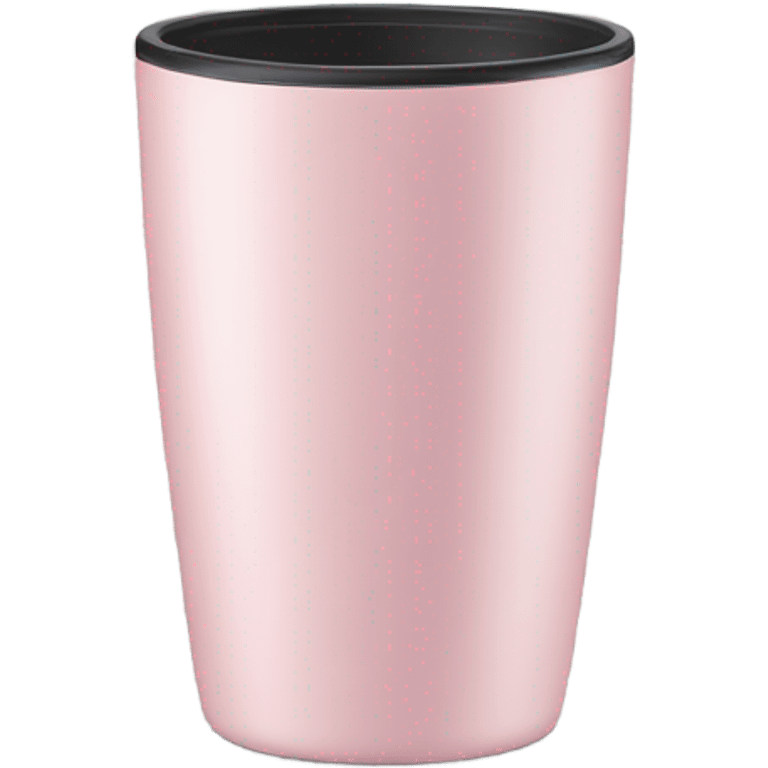 Light pink tumbler without face emoji