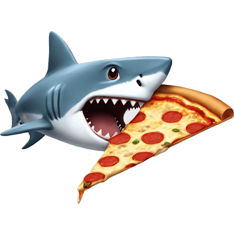 shark eating pizza emoji