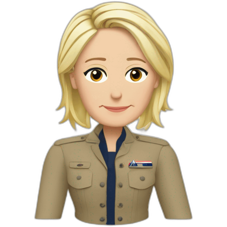 Marine le pen contente emoji