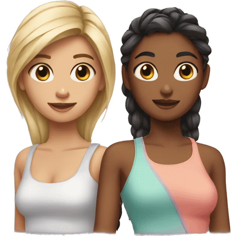 2 girls duo emoji