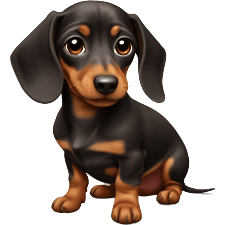 baby dachshund  emoji