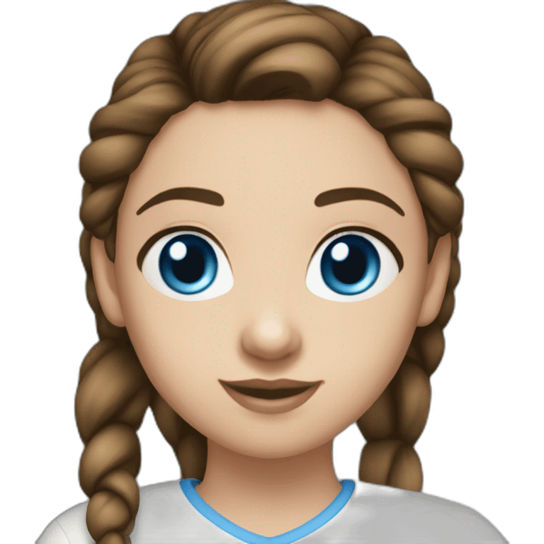 mid-twenties-brunette-girl-pony-tail-blue-eyes emoji