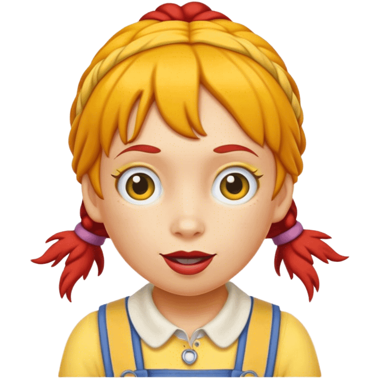 Pippi Longstocking as an emoji emoji