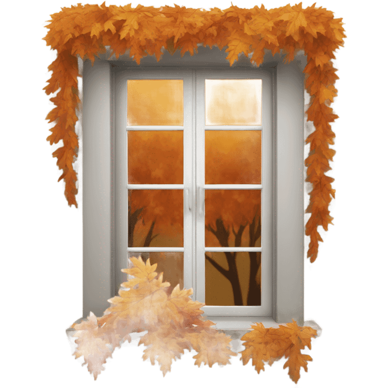 autumn window emoji