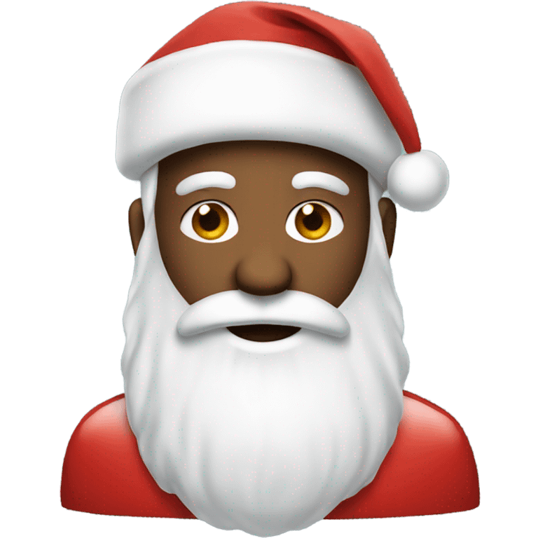 Santa with a Santa hat emoji