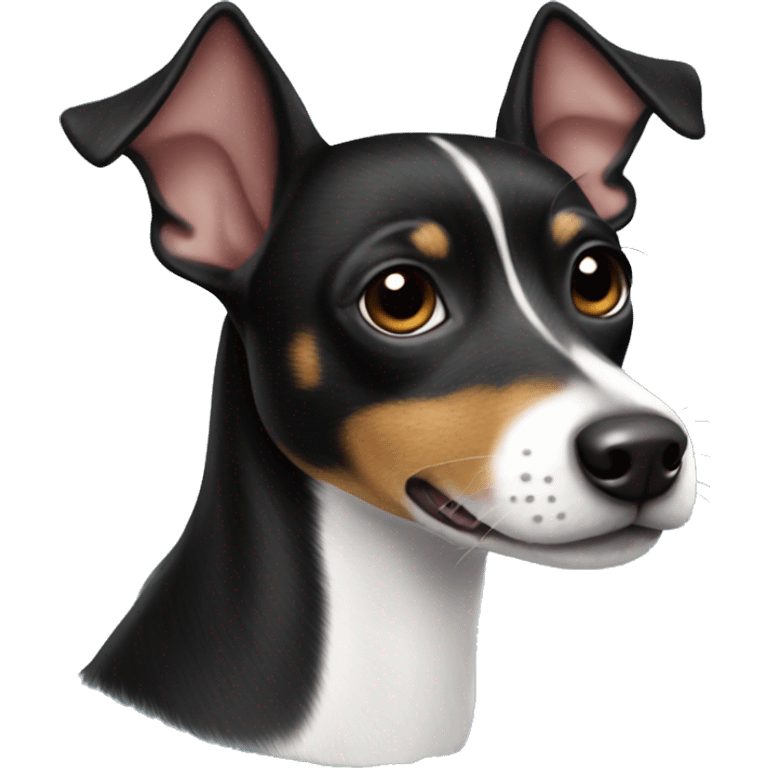 All Black Rat Terrier  emoji