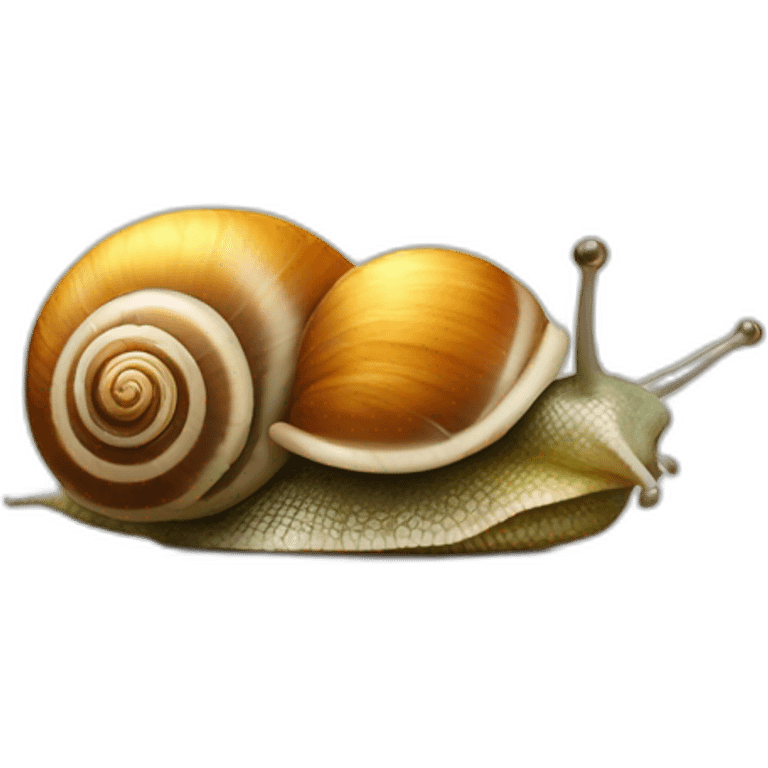 two snails are sleeping emoji