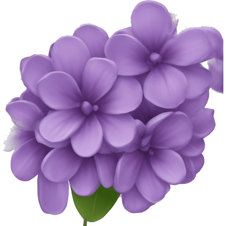 Purple lilac flower emoji