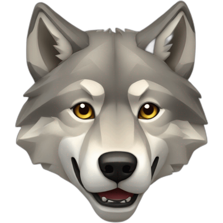 Wolf géométrie emoji