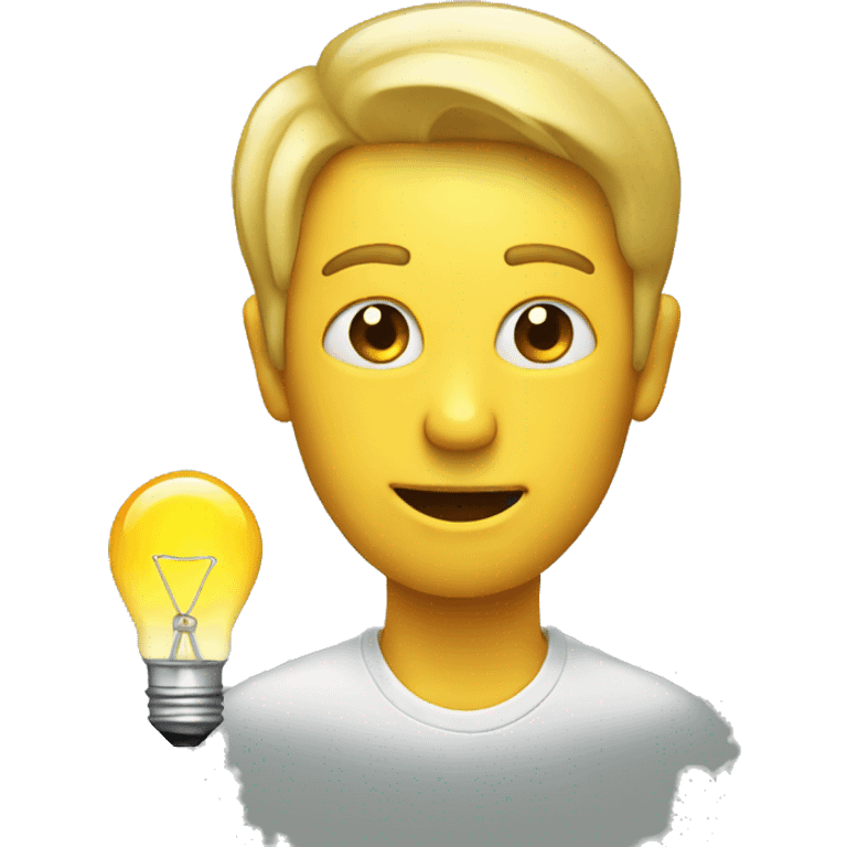 emoji with a lightbulb  emoji