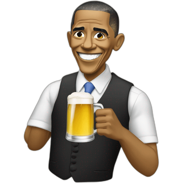 obama tomando cerveza emoji