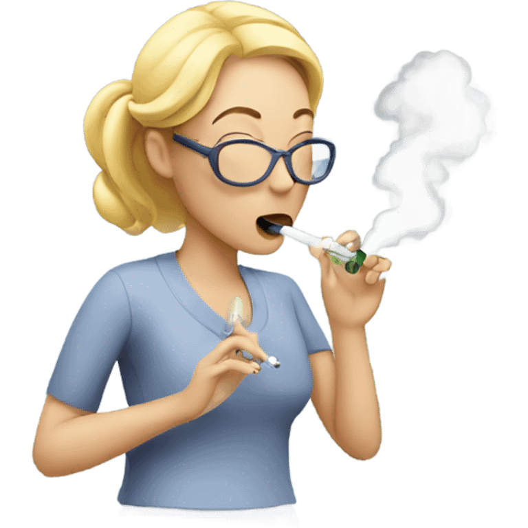 woman vaping  emoji