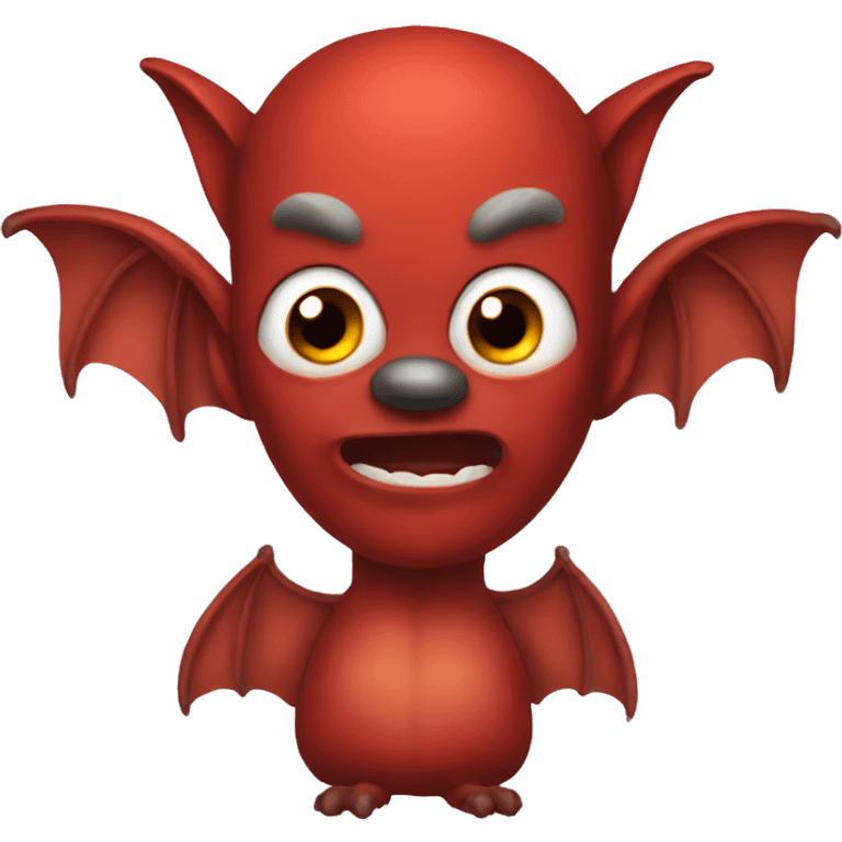 Red bat emoji