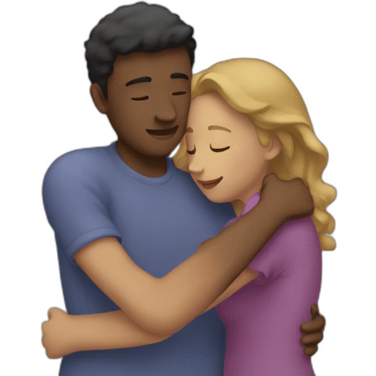 two people hugging emoji