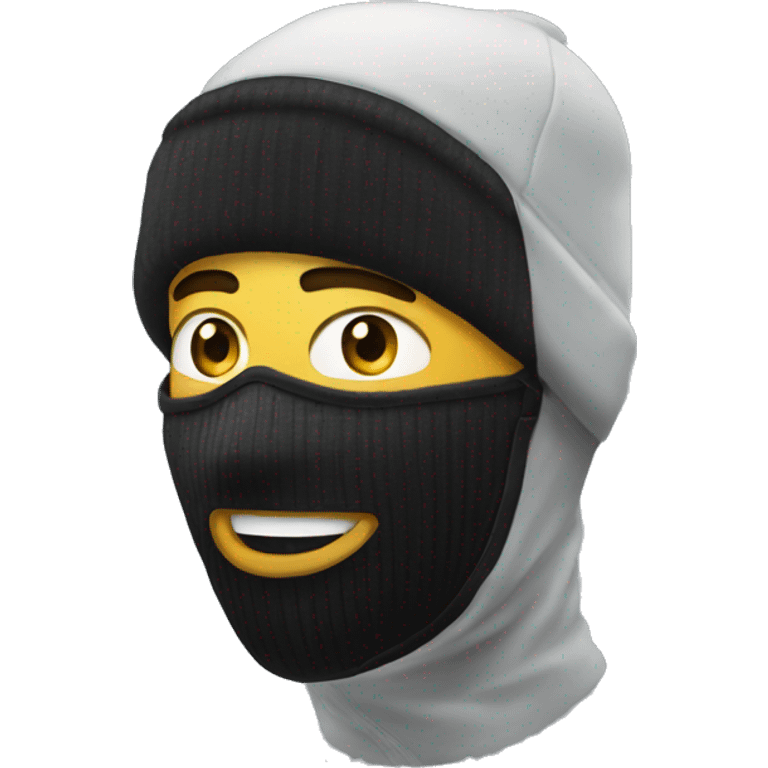 Guy wearing Nike ski mask  emoji