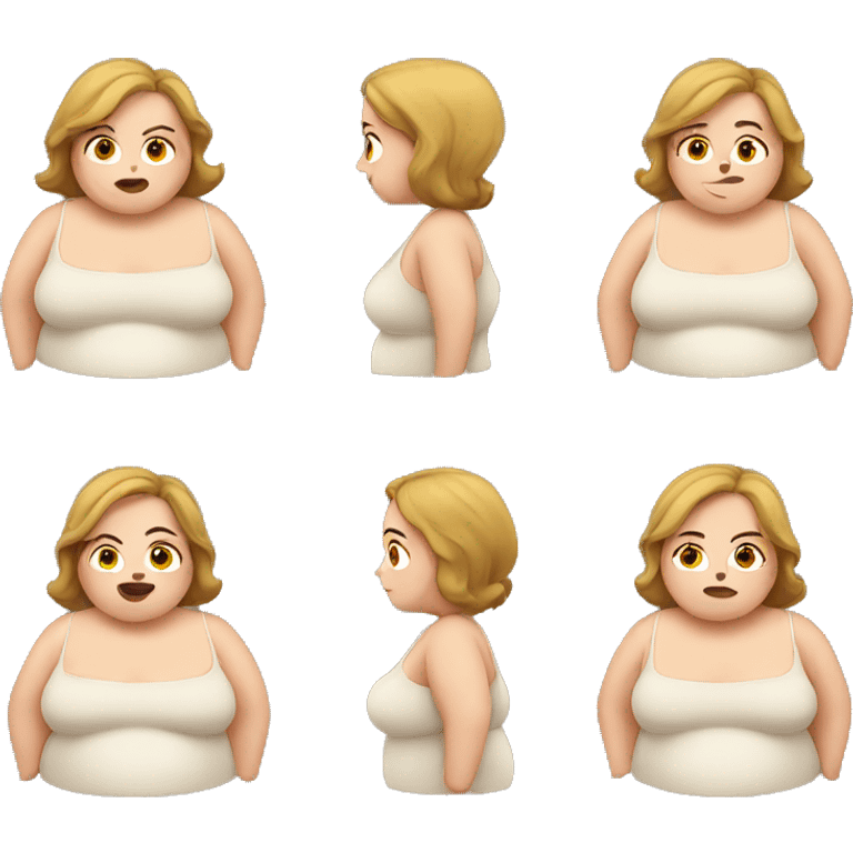 obese women  emoji