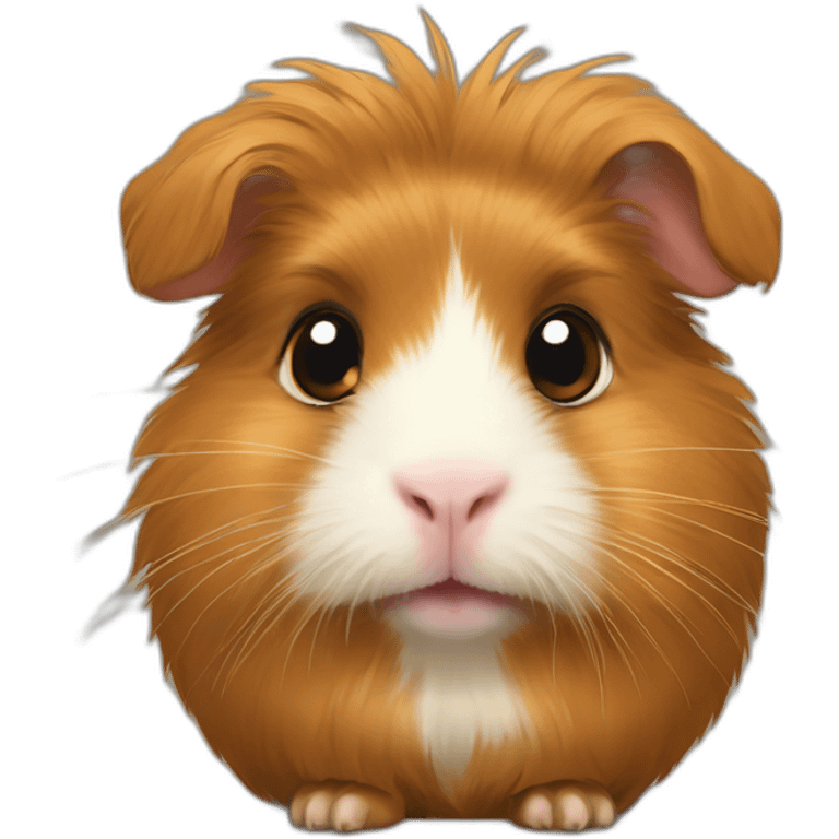 Golden abyssinian guinea pig emoji