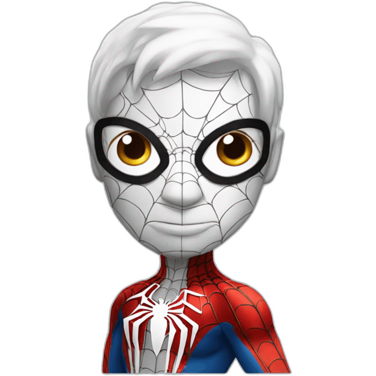 White Spiderman emoji