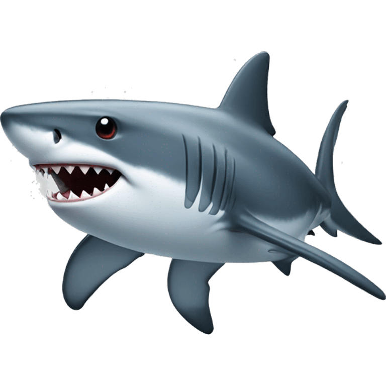 Shark with top emoji