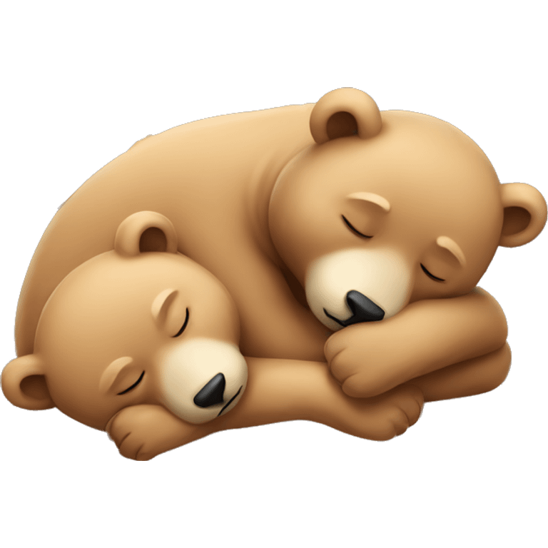 Sleeping bears emoji