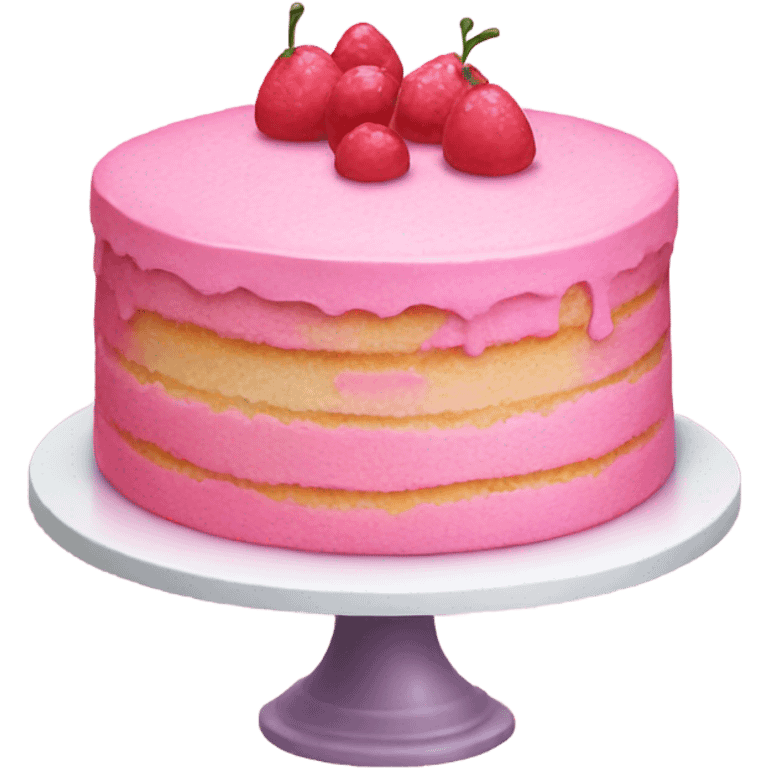 pink cake emoji