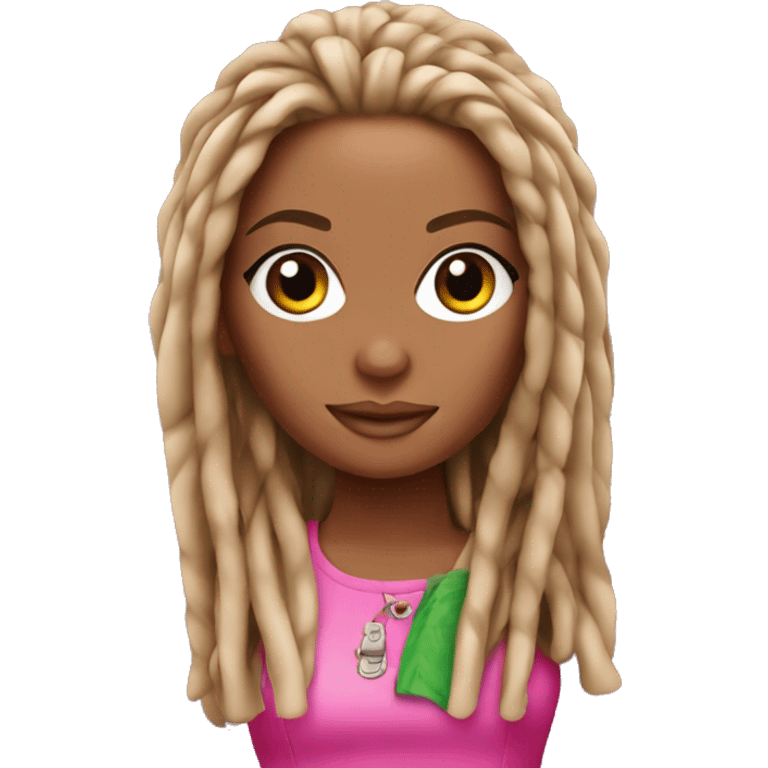 Barbie with dreads emoji