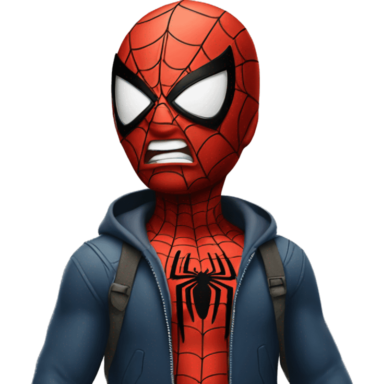 Angry spiderman  emoji