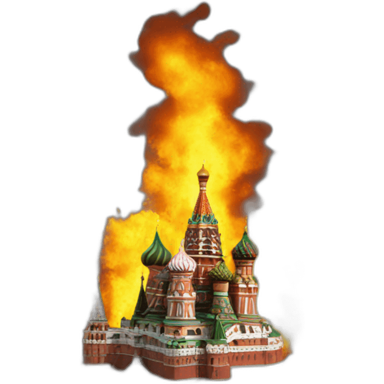 kremlin on fire emoji