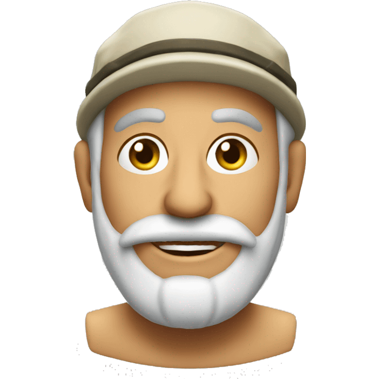 happy greek fisherman face emoji