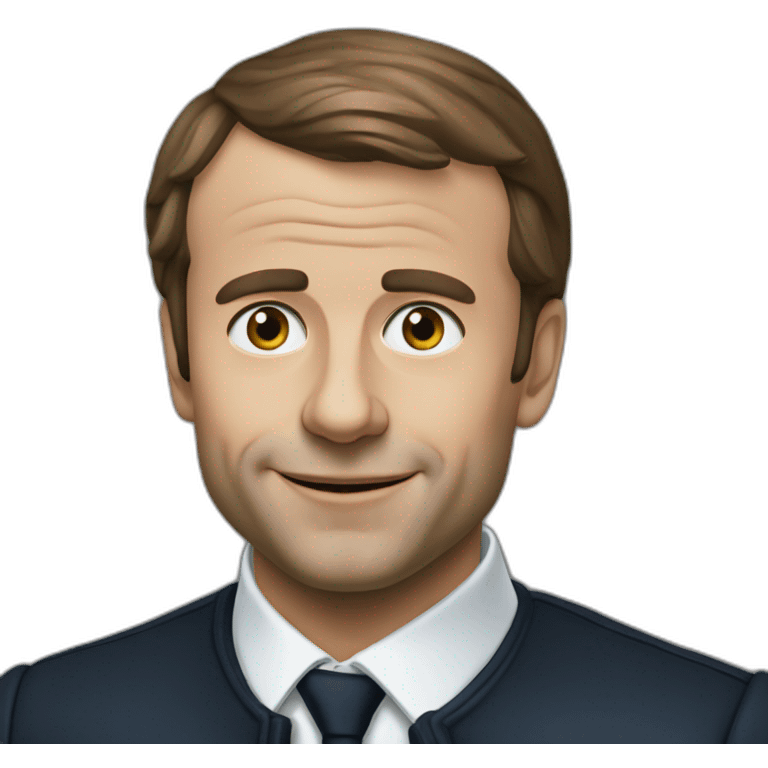 Macron en calvisi emoji