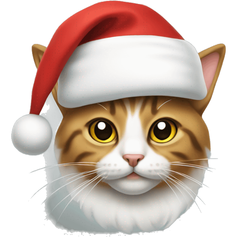 Cat with a Santa hat emoji