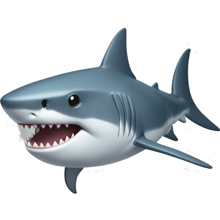 shark with topcoat emoji