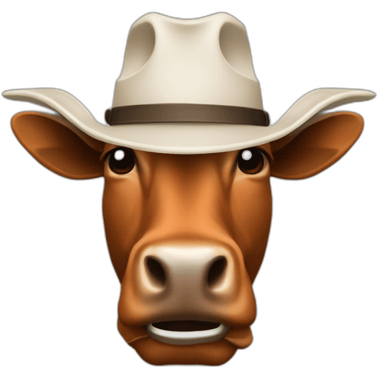 Longhorn com chapéu  emoji