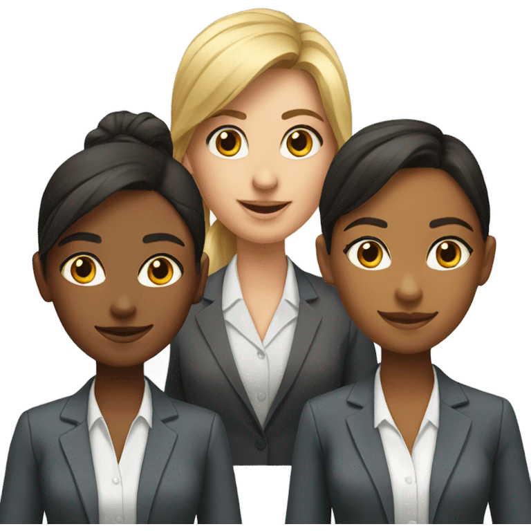 corporate team of girls emoji