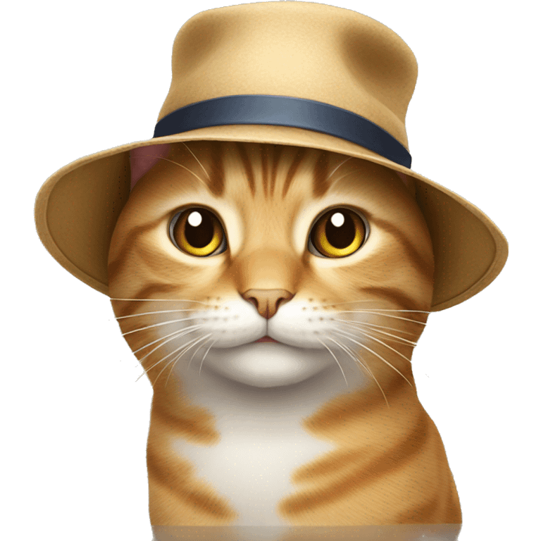 Cat with hat emoji