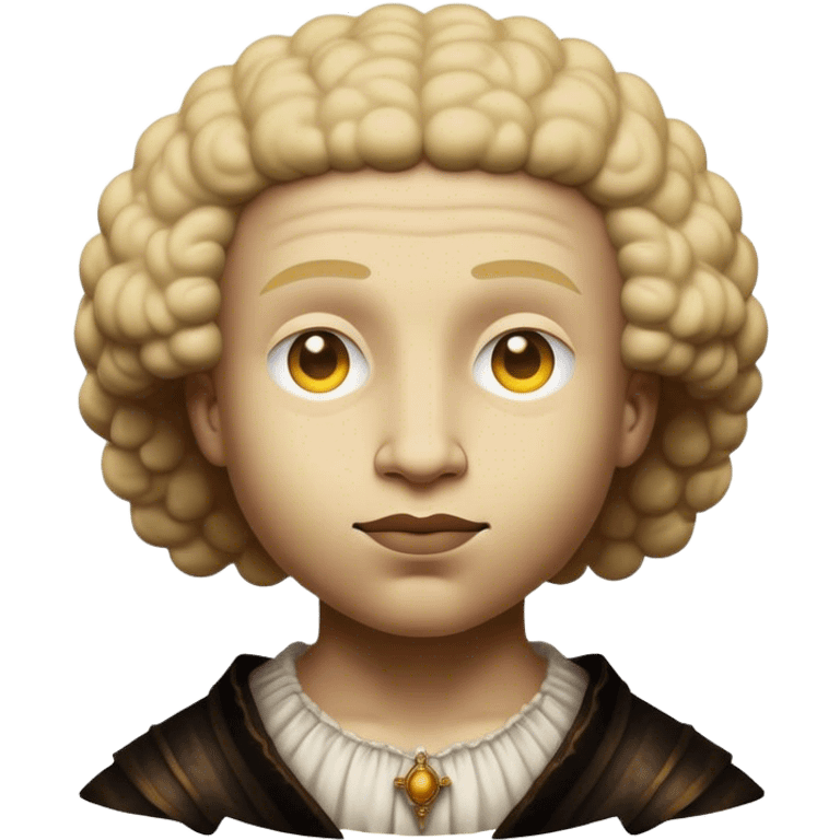 Cinematic Realistic Rembrandt Pop Culture Emoji, depicted with dramatic chiaroscuro reminiscent of the master, rendered with lifelike detail and moody historic lighting. emoji