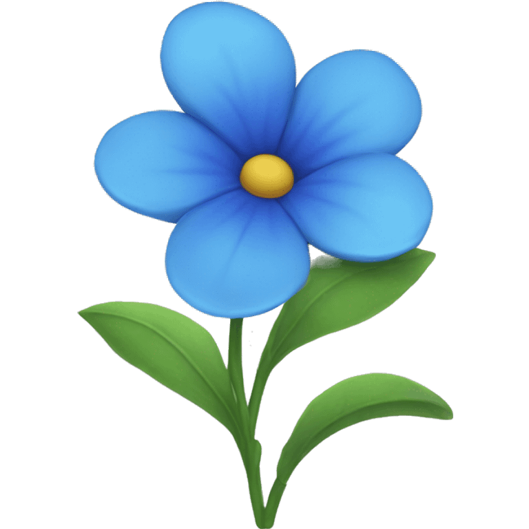 Blue flower  emoji